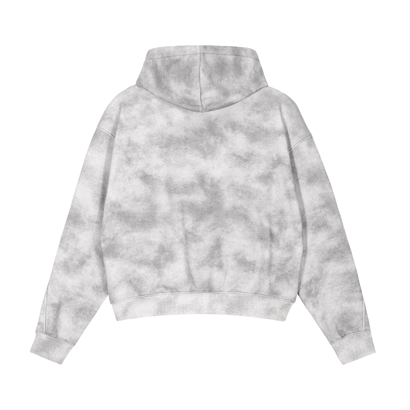 Dirty Washed Silent Mist Zip-Up Fleece Hoodie